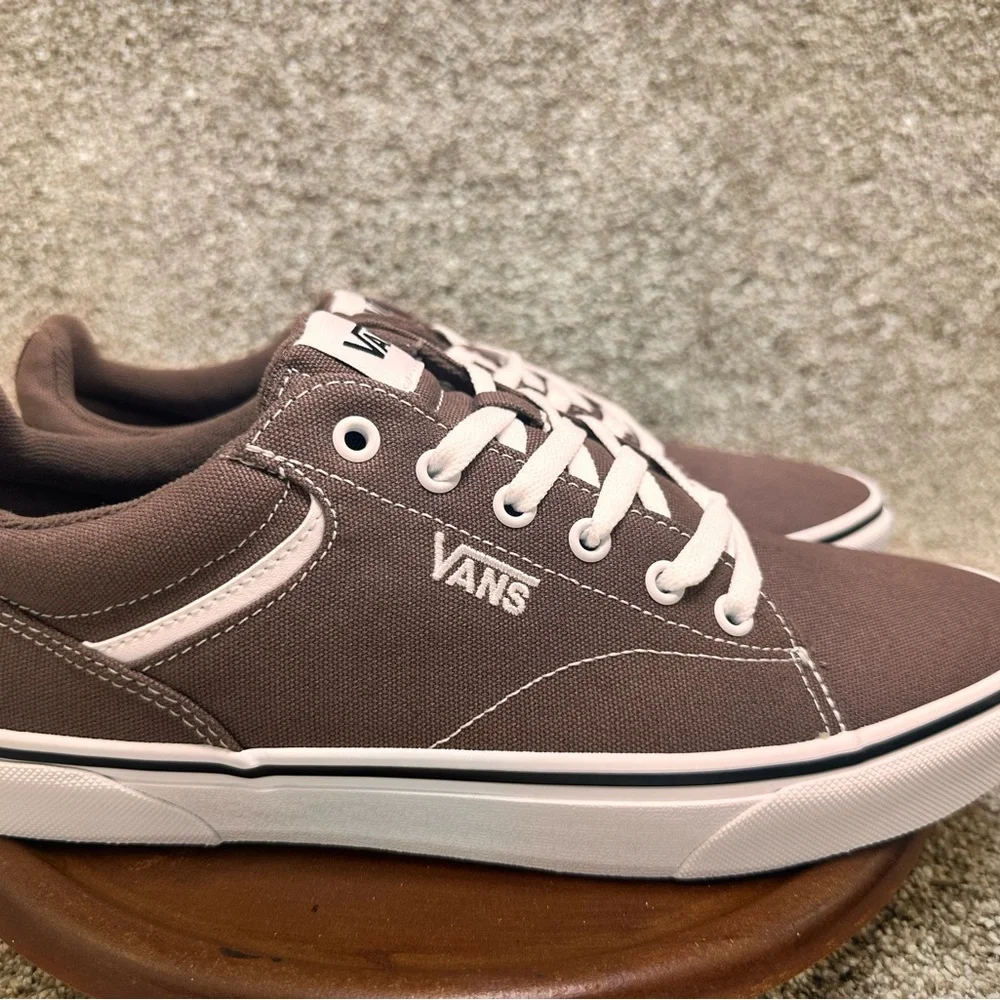 Vans sedan canvas deep taupe/white mens size 10.5 women’s size 12 New with box - Picture 3 of 9